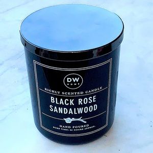 DW HOME CANDLE BLACK ROSE SANDALWOOD RICHLY SCENTED BLACK SOY WAX